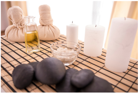 image of spa therapy items